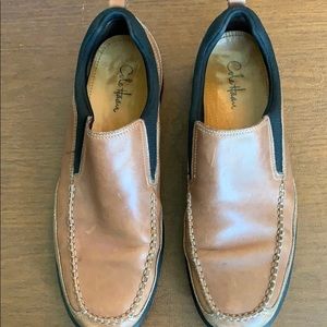 Men’s size 10 1/2 slip on brown Cole Haan loafers